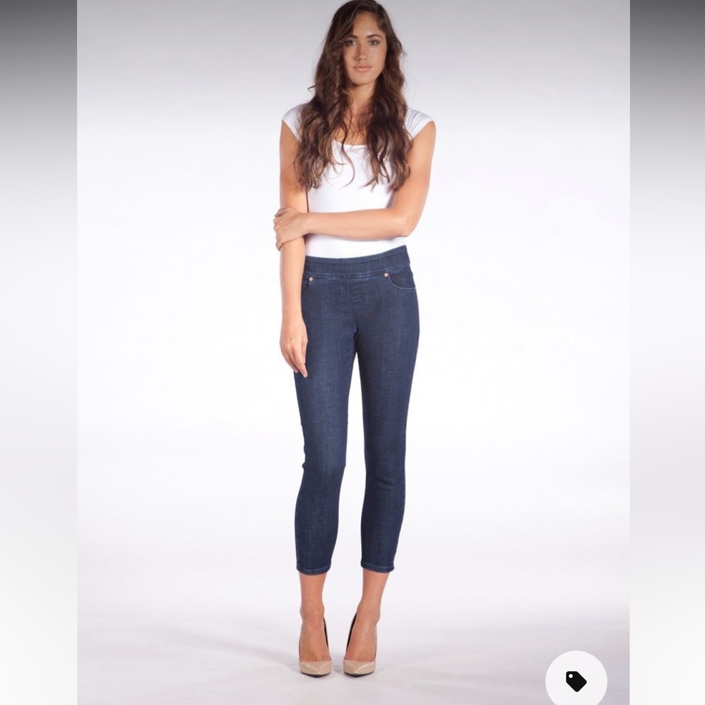 • Yoga Jeans • 1494 Women’s High Waisted Ankle Pull On Jeans Indigo Blue 26